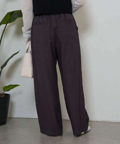 Jena espace merveilleux（ジェナ　エスパスメルヴェイユ）の「【サイズ展開あり】リネンイージーパンツ（その他パンツ・レディース・グレー/チャコールグレー/ベージュ・2/1）」の7枚目の写真