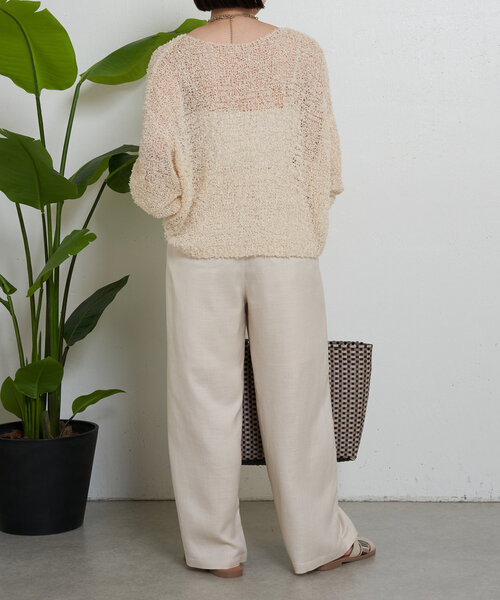 Jena espace merveilleux（ジェナ　エスパスメルヴェイユ）の「【サイズ展開あり】リネンイージーパンツ（その他パンツ・レディース・グレー/チャコールグレー/ベージュ・2/1）」の11枚目の写真