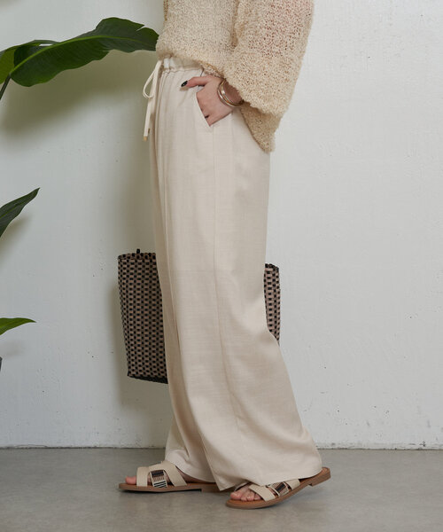 Jena espace merveilleux（ジェナ　エスパスメルヴェイユ）の「【サイズ展開あり】リネンイージーパンツ（その他パンツ・レディース・グレー/チャコールグレー/ベージュ・2/1）」の15枚目の写真