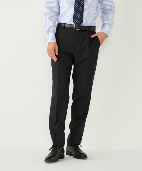 SHIPS Colors(シップス カラーズ)の「SHIPS Colors:〈洗濯機可能〉TW ウォッシャブル スーツ パンツ(セットアップ対応可能)(スーツパンツ・メンズ・ネイビー/ダークブルー/ブラック・42/44/46/48/50/52)」の10枚目の写真