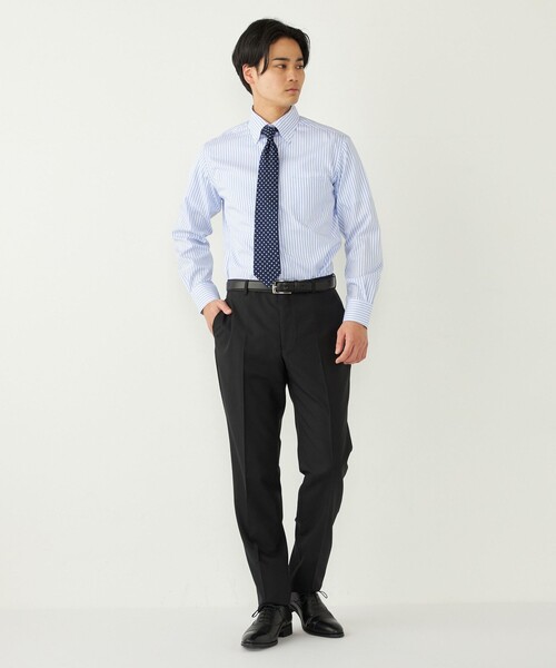 SHIPS Colors(シップス カラーズ)の「SHIPS Colors:〈洗濯機可能〉TW ウォッシャブル スーツ パンツ(セットアップ対応可能)(スーツパンツ・メンズ・ネイビー/ダークブルー/ブラック・42/44/46/48/50/52)」の12枚目の写真