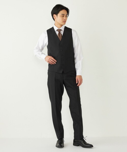 SHIPS Colors(シップス カラーズ)の「SHIPS Colors:〈洗濯機可能〉TW ウォッシャブル スーツ パンツ(セットアップ対応可能)(スーツパンツ・メンズ・ネイビー/ダークブルー/ブラック・42/44/46/48/50/52)」の13枚目の写真