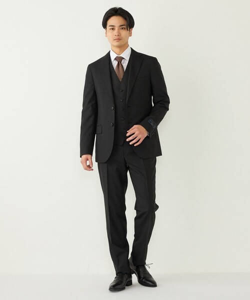 SHIPS Colors(シップス カラーズ)の「SHIPS Colors:〈洗濯機可能〉TW ウォッシャブル スーツ パンツ(セットアップ対応可能)(スーツパンツ・メンズ・ネイビー/ダークブルー/ブラック・42/44/46/48/50/52)」の14枚目の写真