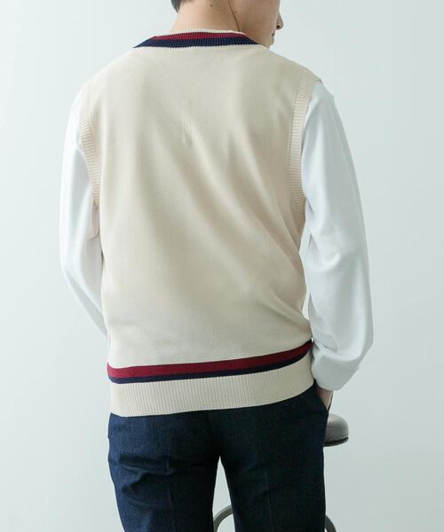 ITEMS URBANRESEARCH（アイテムズ アーバンリサーチ）の「ガーター編みチルデンニットベスト（ベスト・メンズ・ナチュラル/ブラウン・MEDIUM/LARGE）」の12枚目の写真