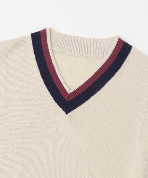 ITEMS URBANRESEARCH（アイテムズ アーバンリサーチ）の「ガーター編みチルデンニットベスト（ベスト・メンズ・ナチュラル/ブラウン・MEDIUM/LARGE）」の15枚目の写真