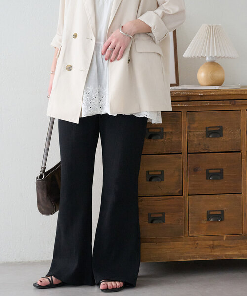 リブフレアパンツ（その他パンツ）｜DISCOAT（ディスコート）の