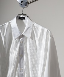 Satin jacquard long sleeve shirt / サテンジャガード 長袖シャツ unisex