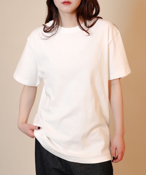 aimoha（アイモハ）の「ベーシッククルーネックTシャツ (SS)（Tシャツ/カットソー・レディース・ホワイト・SMALL/MEDIUM/LARGE）」の5枚目の写真