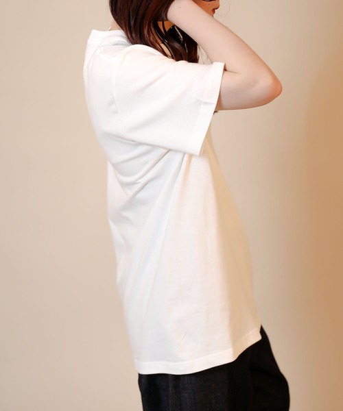 aimoha（アイモハ）の「ベーシッククルーネックTシャツ (SS)（Tシャツ/カットソー・レディース・ホワイト・SMALL/MEDIUM/LARGE）」の6枚目の写真