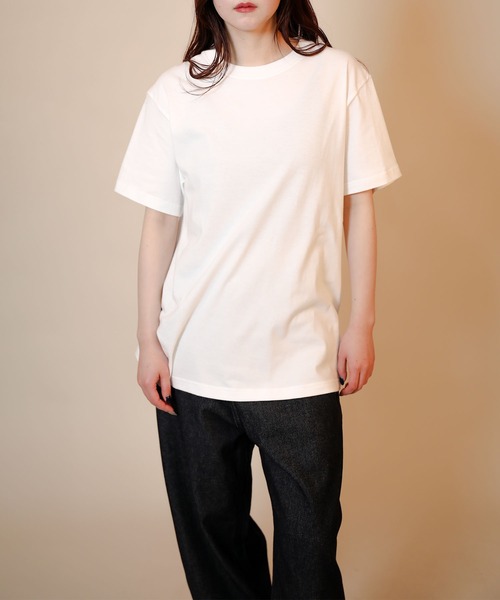 aimoha（アイモハ）の「ベーシッククルーネックTシャツ (SS)（Tシャツ/カットソー・レディース・ホワイト・SMALL/MEDIUM/LARGE）」の4枚目の写真