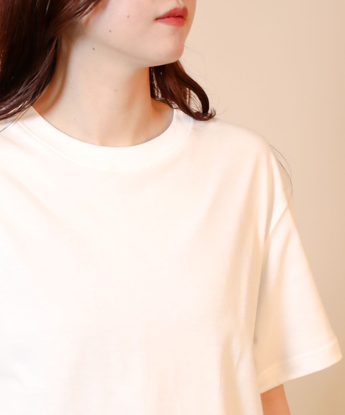 aimoha（アイモハ）の「ベーシッククルーネックTシャツ (SS)（Tシャツ/カットソー・レディース・ホワイト・SMALL/MEDIUM/LARGE）」の9枚目の写真