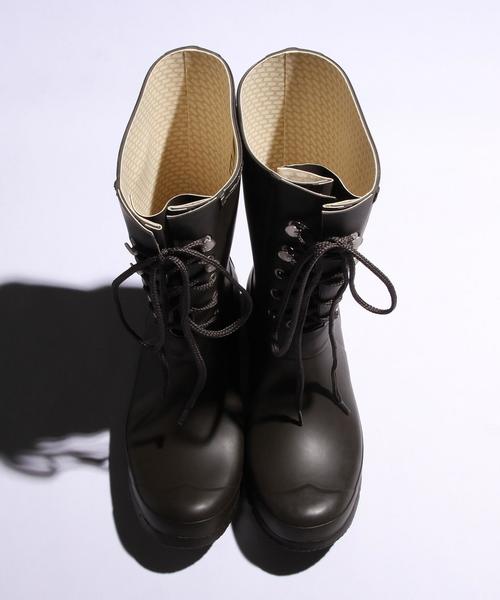 HUNTER(ハンター)の「<HUNTER(ハンター)> ORIGINAL LACE/ブーツ◆(レインシューズ・メンズ・ダークブラウン/ブラック・7/8/6)」の8枚目の写真