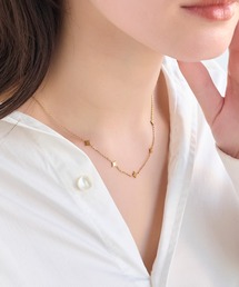 【金属アレルギー対応】シューティングスターステーションネックレス/全長:40.5cm+5cm/サージカルステンレス