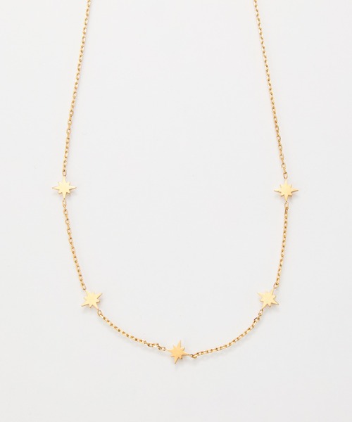 Phoebe（フィービィー）の「【金属アレルギー対応】シューティングスターステーションネックレス/全長:40.5cm+5cm/サージカルステンレス（ネックレス・レディース・イエローゴールド・FREE）」の2枚目の写真