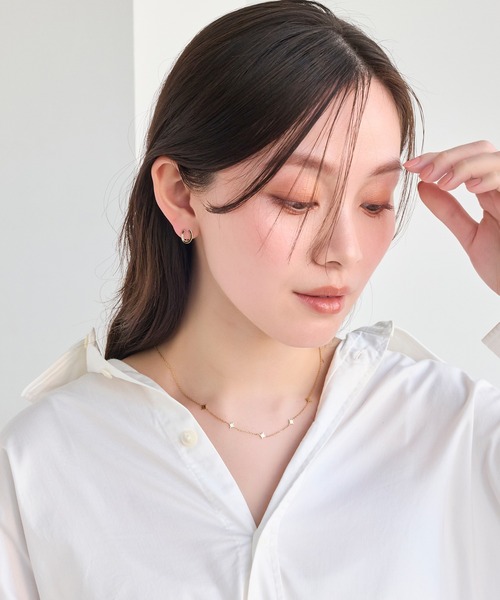 Phoebe（フィービィー）の「【金属アレルギー対応】シューティングスターステーションネックレス/全長:40.5cm+5cm/サージカルステンレス（ネックレス・レディース・イエローゴールド・FREE）」の4枚目の写真