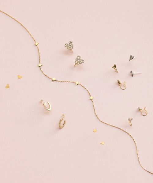 Phoebe（フィービィー）の「【金属アレルギー対応】シューティングスターステーションネックレス/全長:40.5cm+5cm/サージカルステンレス（ネックレス・レディース・イエローゴールド・FREE）」の8枚目の写真