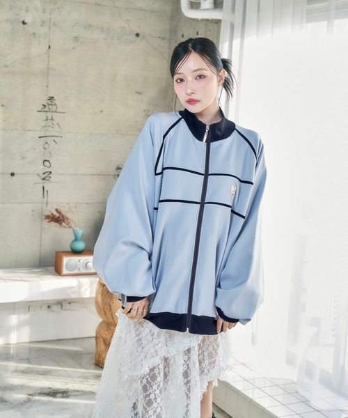 人気を誇る セール】UNISEX パイピングトラックジャケット（ジャージ ジャケット・アウター