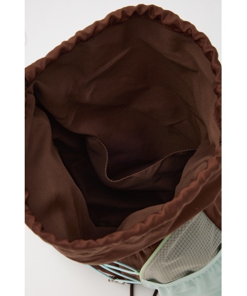 SLY（スライ）の「MESH DOCKING KNAPSACK メッシュ ドッキング ナップサック（バックパック/リュック・レディース・ブラウン/ベージュ/ブラック・FREE）」の5枚目の写真