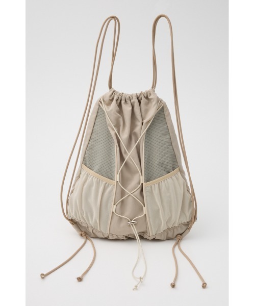 SLY（スライ）の「MESH DOCKING KNAPSACK メッシュ ドッキング ナップサック（バックパック/リュック・レディース・ブラウン/ベージュ/ブラック・FREE）」の12枚目の写真