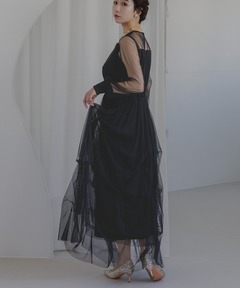 チュールドッキングワンピース（ワンピース）｜DOUBLE STANDARD