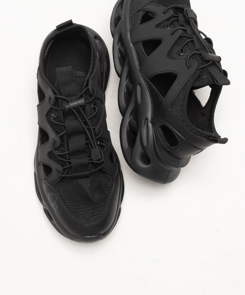 SVEC（シュベック）の「軽量 ボリュームソール グルカサンダル / ダッドスニーカー（スニーカー・メンズ・ブラック・44/43/42/41/40/39/46/45/38/37/36）」の8枚目の写真