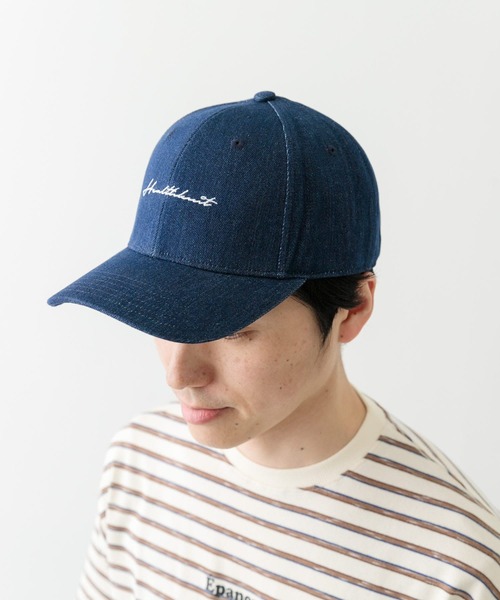 ITEMS URBANRESEARCH(アイテムズ アーバンリサーチ)の「Healthknit ロゴ刺繍CAP(キャップ・メンズ・ベージュ/ブルー系その他/ブラック・-)」の6枚目の写真