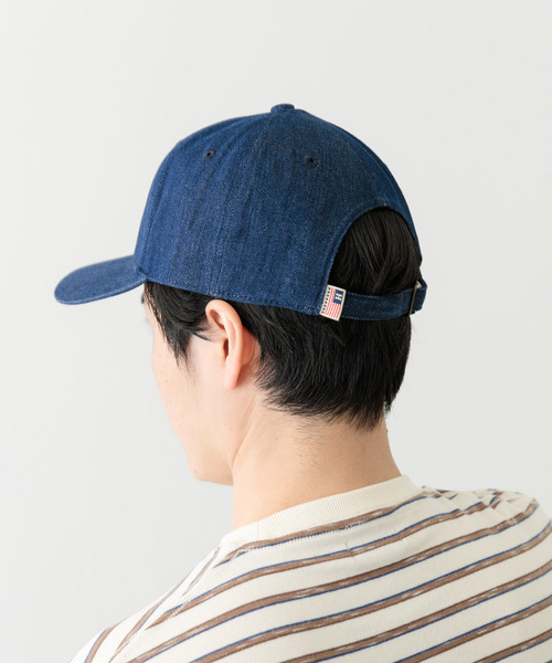 ITEMS URBANRESEARCH(アイテムズ アーバンリサーチ)の「Healthknit ロゴ刺繍CAP(キャップ・メンズ・ベージュ/ブルー系その他/ブラック・-)」の8枚目の写真