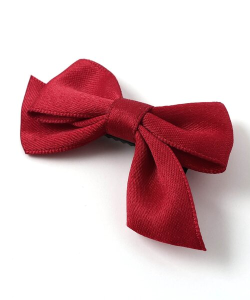 apres les cours(アプレレクール)の「リボンヘアクリップ2個セット(バレッタ/ヘアクリップ・キッズ・レッド・FREE)」の9枚目の写真