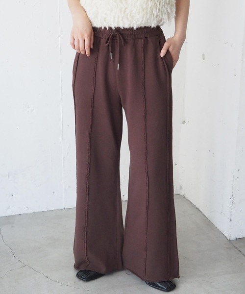 tiptop（ティップトップ）の「【ZOZO限定Sサイズあり】リメイク加工スウェットパンツ（スウェットパンツ・レディース・ブラック/グレー/ライトグレー/ブラック系その他/ブラウン・M/S）」の5枚目の写真