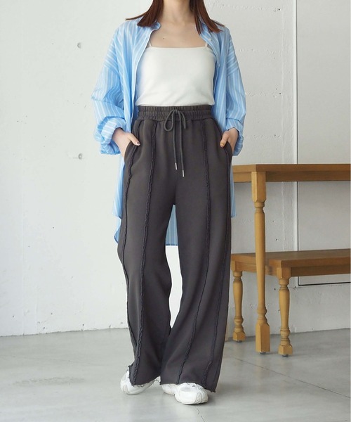 tiptop（ティップトップ）の「【ZOZO限定Sサイズあり】リメイク加工スウェットパンツ（スウェットパンツ・レディース・ブラック/グレー/ライトグレー/ブラック系その他/ブラウン・M/S）」の14枚目の写真