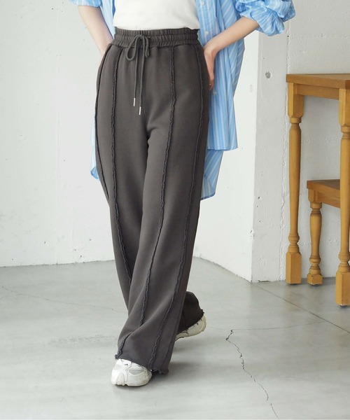 tiptop（ティップトップ）の「【ZOZO限定Sサイズあり】リメイク加工スウェットパンツ（スウェットパンツ・レディース・ブラック/グレー/ライトグレー/ブラック系その他/ブラウン・M/S）」の13枚目の写真