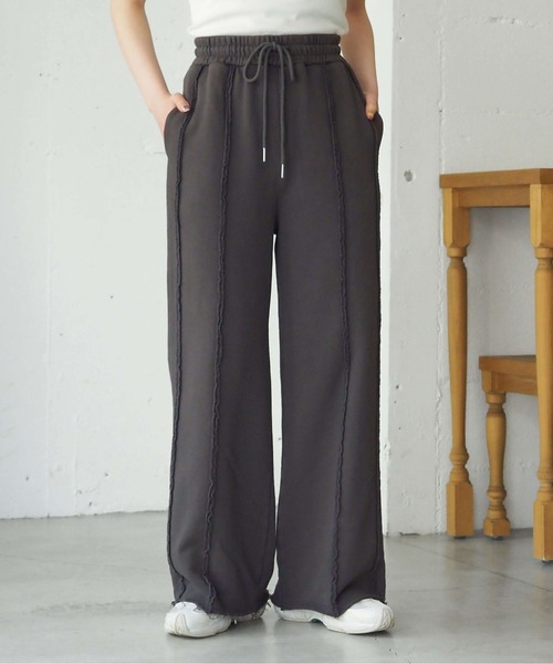 tiptop（ティップトップ）の「【ZOZO限定Sサイズあり】リメイク加工スウェットパンツ（スウェットパンツ・レディース・ブラック/グレー/ライトグレー/ブラック系その他/ブラウン・M/S）」の11枚目の写真