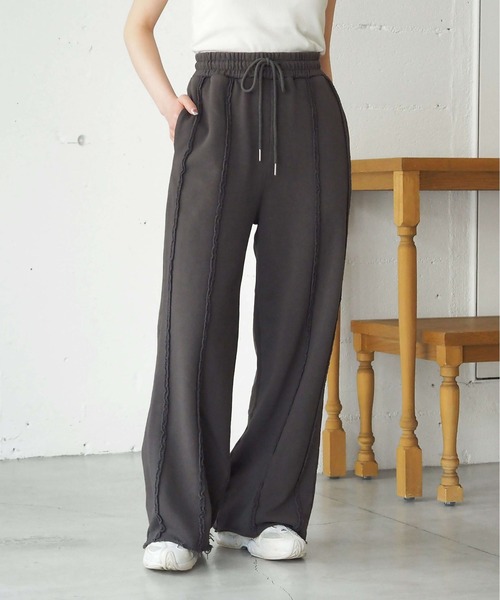 tiptop（ティップトップ）の「【ZOZO限定Sサイズあり】リメイク加工スウェットパンツ（スウェットパンツ・レディース・ブラック/グレー/ライトグレー/ブラック系その他/ブラウン・M/S）」の10枚目の写真