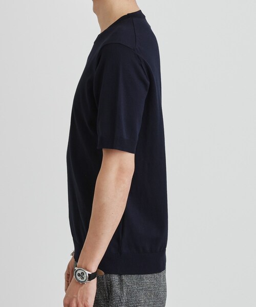 TAKEO KIKUCHI(タケオキクチ)の「テーラードニット プルオーバー(Tシャツ/カットソー・メンズ・ブルー/ブラウン系その他/ライトグレー/ネイビー・02/03/04)」の7枚目の写真