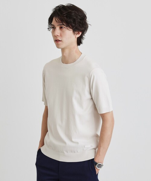 TAKEO KIKUCHI(タケオキクチ)の「テーラードニット プルオーバー(Tシャツ/カットソー・メンズ・ブルー/ブラウン系その他/ライトグレー/ネイビー・02/03/04)」の14枚目の写真