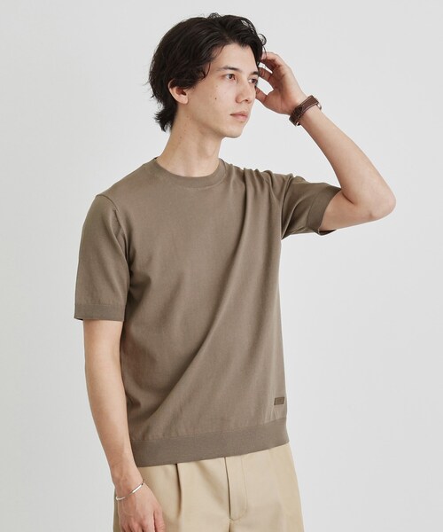 TAKEO KIKUCHI(タケオキクチ)の「テーラードニット プルオーバー(Tシャツ/カットソー・メンズ・ブルー/ブラウン系その他/ライトグレー/ネイビー・02/03/04)」の18枚目の写真