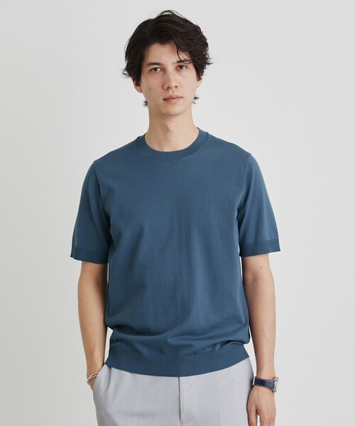 TAKEO KIKUCHI(タケオキクチ)の「テーラードニット プルオーバー(Tシャツ/カットソー・メンズ・ブルー/ブラウン系その他/ライトグレー/ネイビー・02/03/04)」の21枚目の写真