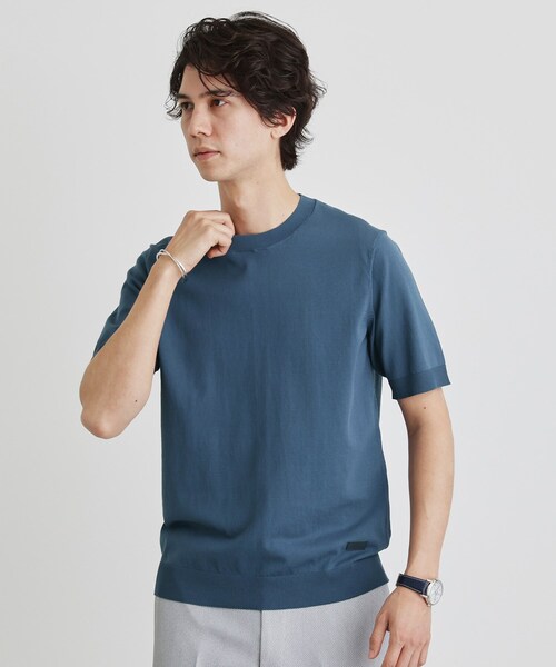 TAKEO KIKUCHI(タケオキクチ)の「テーラードニット プルオーバー(Tシャツ/カットソー・メンズ・ブルー/ブラウン系その他/ライトグレー/ネイビー・02/03/04)」の22枚目の写真