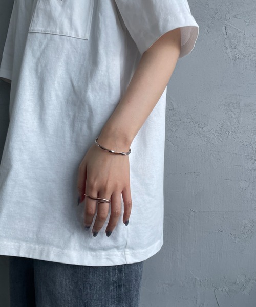 Gramicci（グラミチ）の「[GRAMICCI/グラミチ] ワンポイント刺繍ロゴ ショートスリーブポケットTシャツ（Tシャツ/カットソー・レディース・ホワイト/ブラック・M/L/XL）」の21枚目の写真