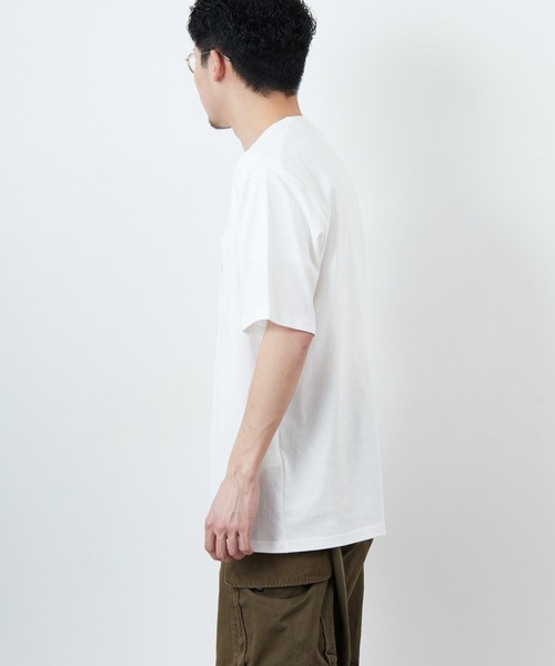tシャツ 「GRAMICCI/グラミチ」 ワンポイント刺繍ロゴ ショートスリーブポケットTシャツ レディース メンズ Gramicci（グラミチ）の「[GRAMICCI/グラミチ] ワンポイント刺繍