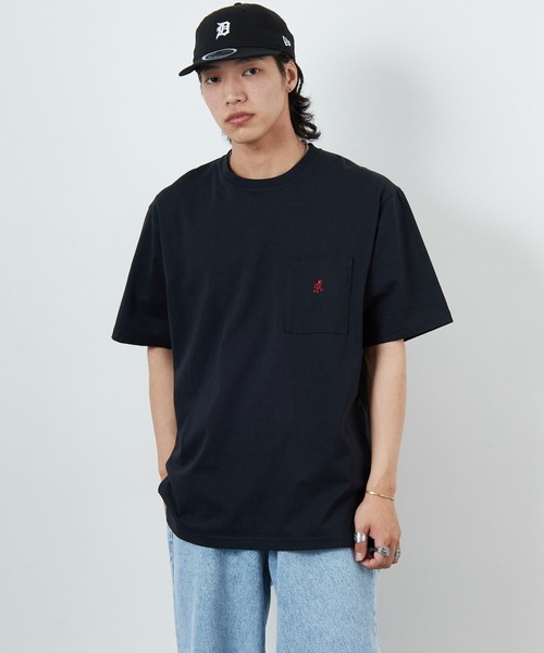 tシャツ 「GRAMICCI/グラミチ」 ワンポイント刺繍ロゴ ショートスリーブポケットTシャツ レディース メンズ GRAMICCI/グラミチ] ワンポイント刺繍ロゴ ショートスリーブ