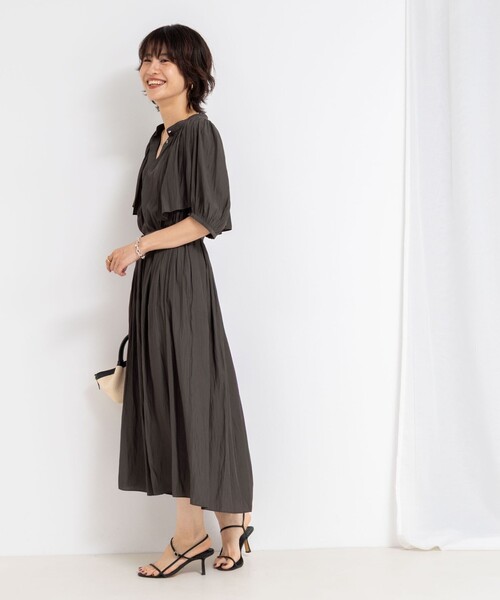 NOLLEY'S　ワンピース　ノーリーズ 楽天市場】◇【WEB限定】ECO割繊前後2WAYギャザーワンピース