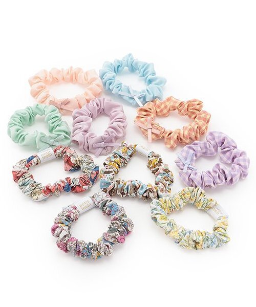 petit main（プティマイン）の「アソートミニシュシュ（シュシュ・キッズ・レッド/ライトグリーン/パープル系その他/カラフル/ライトブルー/ライトピンク/ライラック/イエロー/オレンジ/ラベンダー・F）」の16枚目の写真