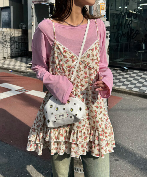 CIAOPANIC カットフラワーキャミチュニックワンピース セール】カットフラワーキャミチュニックワンピース（チュニック
