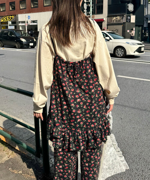 セール】カットフラワーキャミチュニックワンピース（チュニック