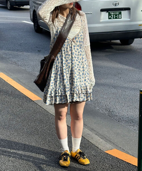 セール】カットフラワーキャミチュニックワンピース（チュニック