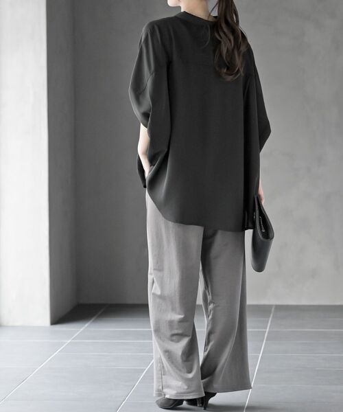 rps（アールピーエス）の「冷感カノコワイドパンツ（その他パンツ・レディース・カーキ/ブラック/チャコールグレー・フリー）」の6枚目の写真