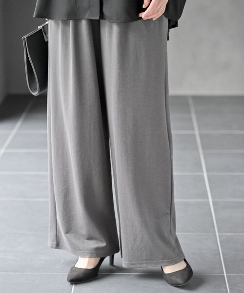 rps（アールピーエス）の「冷感カノコワイドパンツ（その他パンツ・レディース・カーキ/ブラック/チャコールグレー・フリー）」の8枚目の写真