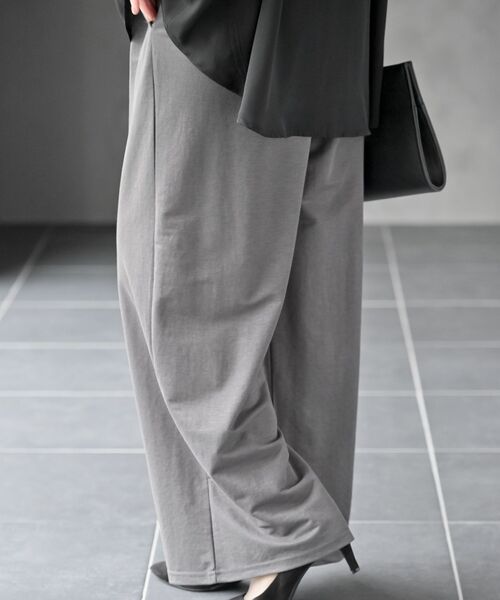 rps（アールピーエス）の「冷感カノコワイドパンツ（その他パンツ・レディース・カーキ/ブラック/チャコールグレー・フリー）」の9枚目の写真