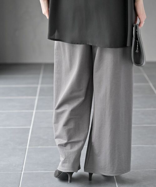 rps（アールピーエス）の「冷感カノコワイドパンツ（その他パンツ・レディース・カーキ/ブラック/チャコールグレー・フリー）」の10枚目の写真